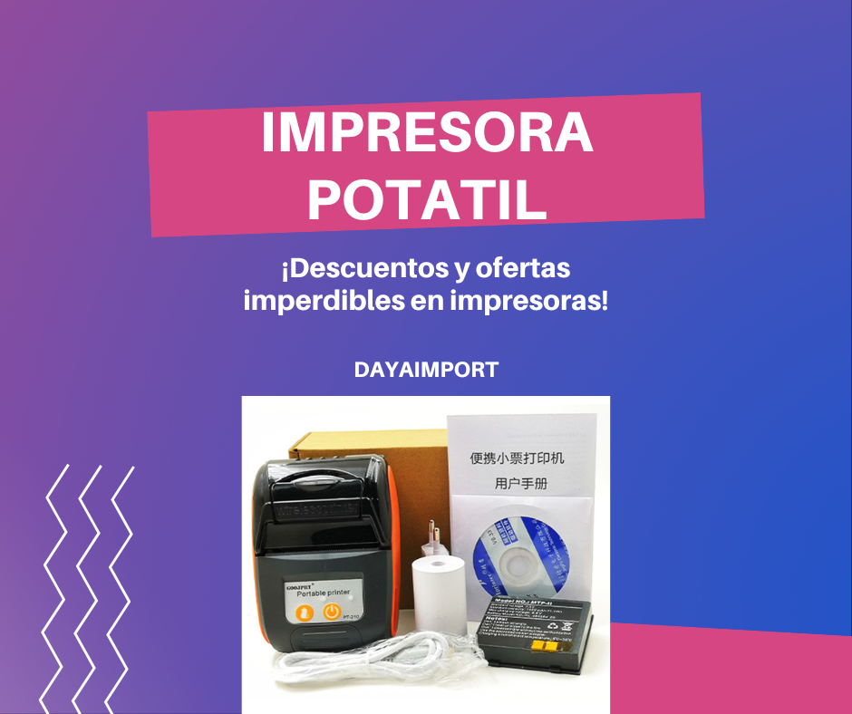 Venta de impresoras portatiles con bluetooth